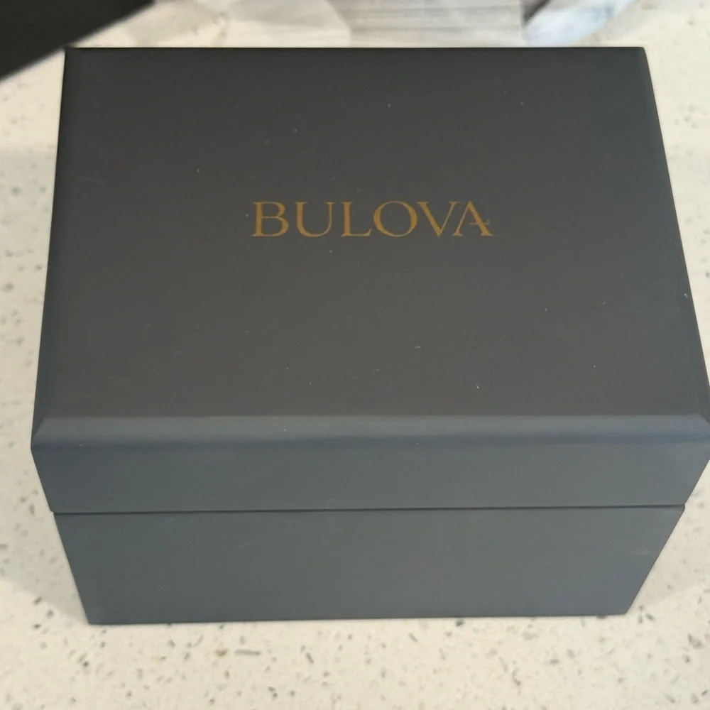 Bulova Silver and Black Chronograph Watch - Picture 4 of 7
